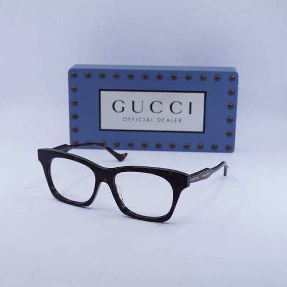 Final Price! Gucci GG1299O 002 Havana Eyeglasses 55mm - Picture 6 of 12